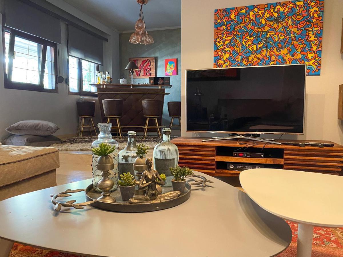 Lovely Luxurious Modern Apartment In Szaloniki Kültér fotó