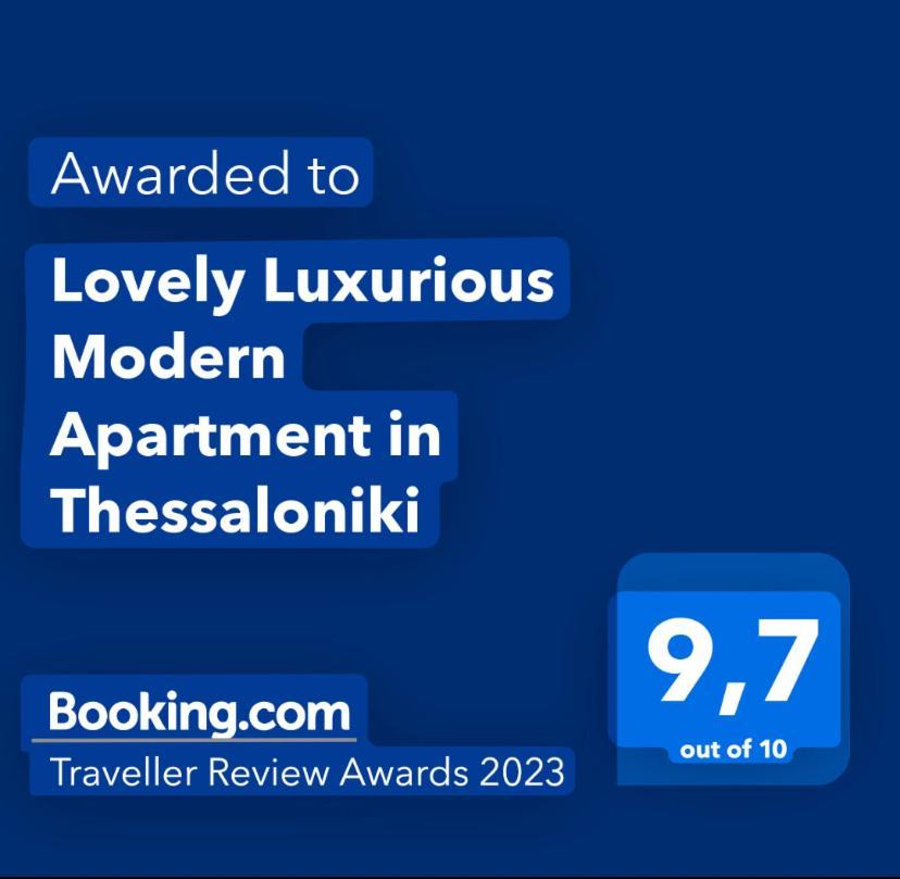 Lovely Luxurious Modern Apartment In Szaloniki Kültér fotó